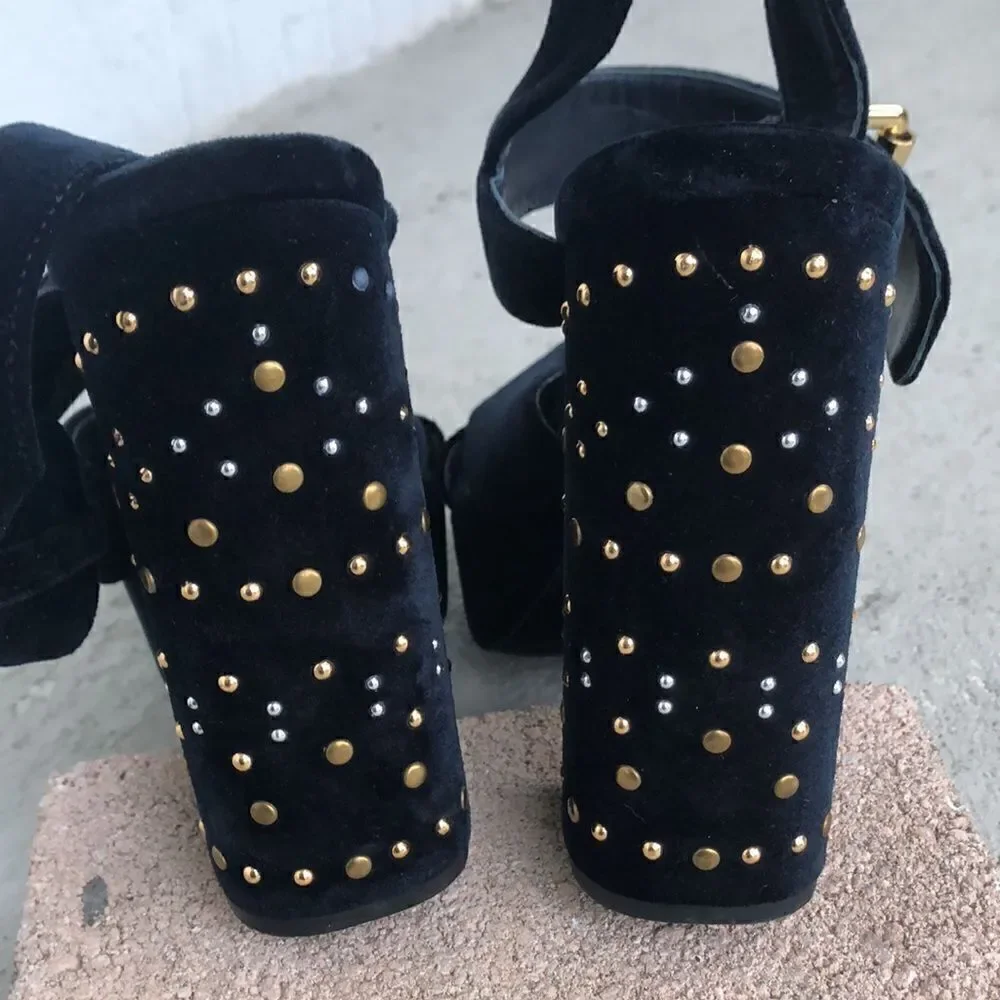 Maje  velvet platform